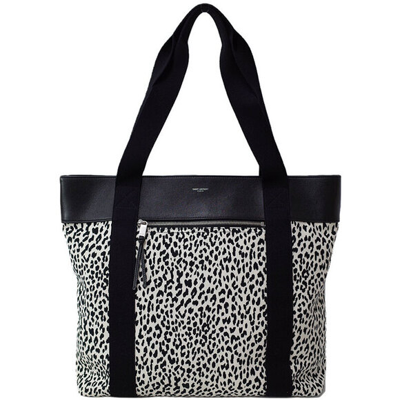 Saint Laurent Handbags - SAINT LAURENT Paris Saint Paris Leopard Tote Bag